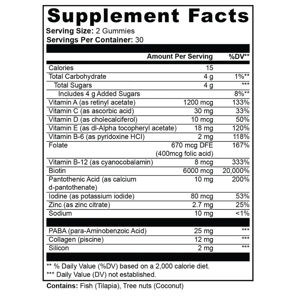 Hair, Skin & Nails Gummies - millymane